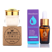 Dimollaure herbal whitening cream +Hyaluronic Acid serum Moisturizers melasma speckle sunburn pigment Melanin face care cream 2024 - buy cheap