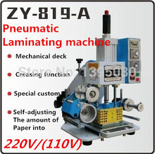 ZY-819-A Automatic Stamping Machine leather LOGO Creasing machine,High speed name card Embossing machine 2024 - buy cheap