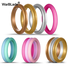 10pc/set 3mm Size 4-8 Food Grade FDA Silicone Ring Hypoallergenic Crossfit Flexible Sports Rubber Finger Rings For Women Wedding 2024 - buy cheap