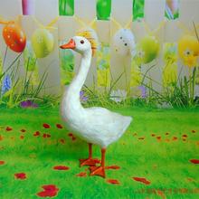 big simulation goose toy plastic&fur lovely goose doll gift about 25*14*38CM a23 2024 - buy cheap