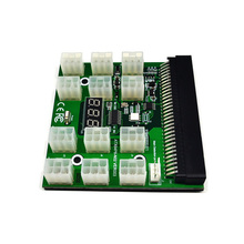12PCS GPU 60CM 6Pin PCI-E Male to 6+2 Pin Male Power Cable + 1PCS 12V 12 Port 6Pin 1200W DPS-1200FB-A Breakout Board for Mining 2024 - buy cheap