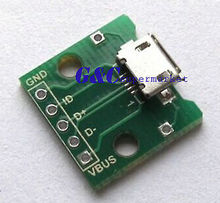 1pcs MICRO USB to DIP Adapter 5pin female connector B type pcb converter 2024 - buy cheap