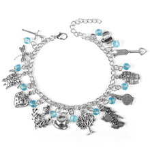 dongsheng Fashion Outlander Charm Bracelet Scottish Thistle Dragonfly Sassenach Handmade Beads Chain Links Wristlet Jewelry -25 2024 - buy cheap