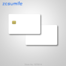 10 pçs/lote Branco Contato 24CO2 GT24C02 IC cartões CR80 cartão com Chip 2024 - compre barato