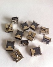 Mini usb smt 5 pinos 5 p 5pin fêmea, conector de tomada 2024 - compre barato