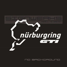 Наклейка для 2 шт./пара VW GTI Nurburgring, наклейка GTI R Jetta Passat логотип гольф, эмблема, пара, Стайлинг автомобиля 2024 - купить недорого