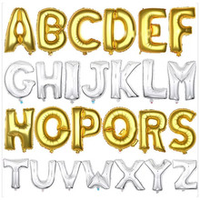 16 Inch Gold Silver Foil Balloon Letter Wedding Helium Letter Balloon Birthday Party Decoration Baby Red Alphabet Letter Balloon 2024 - buy cheap