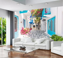 Papel de parede grego de túnica 3d, papel de parede moderno com televisão em estilo vintage 2024 - compre barato