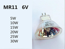 4PCS/LOT MR11 6V Microscope bulb 6V MR11 5W spotlight halogen bulb MR11 6v 10w20W25w30w instrument bulb 2024 - buy cheap