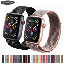 Sport loop strap For Apple Watch band 42mm 38mm iWatch 4 band 44mm 40mm Nylon bracelet Watchband For Apple watch 3 2 1 42/38 MM 2024 - buy cheap