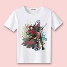 Повседневная хлопковая футболка с коротким рукавом High-Q унисекс с рисунком аниме Cos Fate/Grand Order FGO Saber 2024 - купить недорого