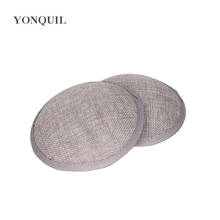 13CM gray millinery imitation SINAMAY fascinator base mini top party hats DIY hair accessories material HIGH QUALITY  20 colors 2024 - buy cheap
