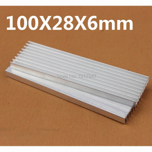 1 Pieces lot 100x28x6mm Aluminum Heatsink For Electronics Computer Electric Equipment 2024 - buy cheap