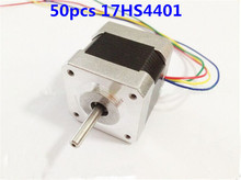 50 pcs/ lot 17HS4401  4-lead Nema17 Stepper Motor 42 motor 42BYGH 1.7A CE ROSH ISO CNC Laser Grind Foam Plasma Cut 2024 - buy cheap