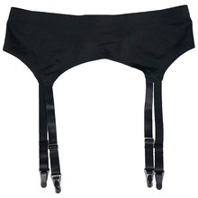 Black Retro Seamless Metal Buckles 4 Wide Straps Women/Female/Lady Sexy Vintage Garter Belts for stockings Suspender Belt S506B 2024 - buy cheap
