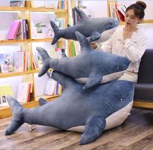 Huge Kawaii Cartoon shark plush toys comfort Stuffed Animal pillows X-mas Christmas gifts for children 2024 - buy cheap