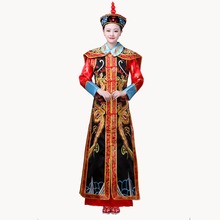 La reina vestido de emperatriz juego de la dinastía Qing traje para las mujeres adultas chino tradicional ropa ley traje de envío de la gota 2024 - compra barato