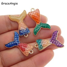 5pcs Mixed Mermaid Tail Charms Pendant Charms Jewelry Earrings Accessories Handmade Crafts Necklace DIY Animal 2024 - buy cheap