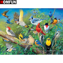 HOMFUN Full Square/Round Drill 5D DIY Diamond Painting "Bird scenery" Embroidery Cross Stitch 5D Home  A08185 2024 - buy cheap