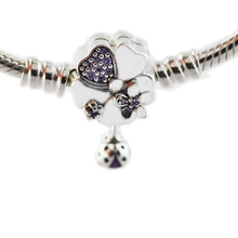 Wildflower meadow fecho pulseira de prata esterlina para a mulher diy contas para fazer jóias mulher europeia pulseira de prata 2024 - compre barato