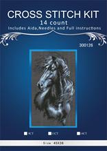 oneroom black horse running Embroidery Needlework Crafts 14CT Unprinted DMC DIY Quality Cross Stitch Kits Handmade Arts Decor 2024 - buy cheap