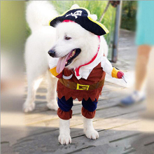 Ropa divertida para mascotas, disfraz de pirata, perro y gato, Bonito traje de fiesta para Halloween, comodidad para perros pequeños y medianos, gran oferta, #254925 2024 - compra barato