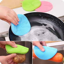 Multi-function Magic Silicone Dish Bowl Cleaning Sponges Scouring Pad Pot Pan Wash Brushes Cleaner Dropshipping 2024 - buy cheap