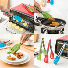 Nylon Non-Stick Kitchen Tongs Stainless Steel Tongs Barbecue Bread Pizza Steak Barbecue Tong Clip Kitchen Accessories 2024 - buy cheap