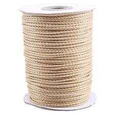 1.5mm Beige Korea Polyester Fish Wax Cord Rope Cord Thread+Jewelry Findings Accessories Bracelet Necklace Wire String100yds 2024 - buy cheap