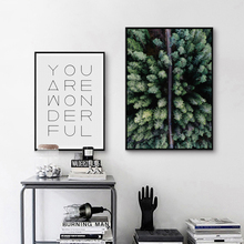 Arte da parede quadros em tela nordic simples natureza paisagem floresta fotos impressão casa decoração cartaz para sala de estar modular 2024 - compre barato