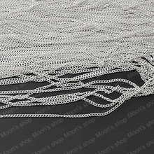 Wholesale Width 1.5mm Silver color Iron Twisted Extended Chain Diy Fashion Jewelry Findings Accessories 5 Meter(JM104) 2024 - buy cheap