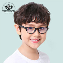 Kids Anti Blue Light Glasses Boys Girls Silicone Myopic Hyperopic Eyeglasses Frame Custom Prescription Glasses 2024 - buy cheap