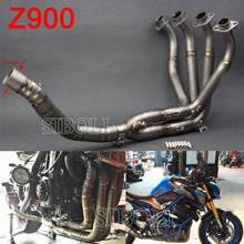 Z900 Motorcycle Full Exhaust Header Pipe Titanium Alloy 51mm Inlet Front Pipe Slip-On Bend Tube For KAWASAKI Z900 2024 - buy cheap