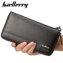 Baellerry Men's wallet business long clutch wallet for male fashion man card purse vintage brand coin wallet with phone bag 2024 - buy cheap