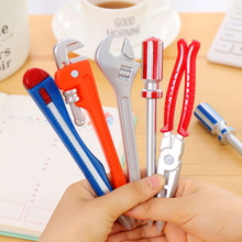 5Pcs/set 15.5cm Cute Hardware Tools Shape Ballpoint Pen Office School Supplies Student Stationery Ball Pen Set Creative Gift 2024 - buy cheap