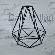 Lâmpada para iluminação m42, lâmpada grande, mm x mm, diamante, gaiola de ferro, abajur diy, sombra de casa de ferro preto, frete grátis