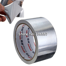 Useful Aluminium Foil Adhesive Sealing Tape Thermal Resist Duct Repairs High Temperature Resistant Foil Adhesive Tape 4.7cm*17m 2024 - buy cheap