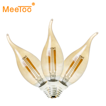 E14 E27 E12 E17 220V 110V 2W 4W 6W C35 Dimmable LED Lamp Filament Candle Light Bulb Vintage Edison Bulb Chandelier Warm White 2024 - buy cheap