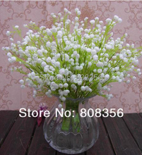 Пластмассовые цветы, 5 шт., 35 см/13,78 дюйма, искусственные цветы Babysbreath Gypsophila, Буш, реквизит, цветок, праздничные свадебные принадлежности 2024 - купить недорого