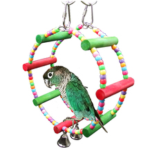 Bird Toys Wholesale Price Hanging Bell Pet Bird Cage Hammock Hanging Toy for Small Parakeets Cockatiels Swing Pet Supplies 2024 - buy cheap