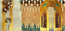 Best Art Reproduction The Final Chorus of Beethovens 9th Symphony Gustav Klimt Paintings for sale hand painted High quality 2024 - buy cheap