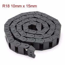 Uxcell 10x15mm R18 Plastic Cable Drag Chain Wire Carrier with End Connector Length 1m for 3D Printer CNC Router Machine Tools 2024 - buy cheap