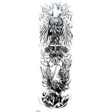 Ангел пришел в мир Временные татуировки наклейки Водонепроницаемая Татуировка полная татуировка на руку Мужская поддельная тату наклейка для рук Temporaire 2024 - купить недорого