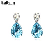BeBella-pendientes colgantes de cristal de Cristal Swarovski, joyería de moda, regalo para mujer, Niña y novia 2023 - compra barato