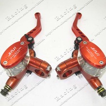 Hydraulic clutch Brake Hand Lever Disc Lever Left and Right for Electric motorcycle scooter CNC aluminum Orange 2024 - buy cheap