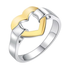 Anillo Chapado en plata para mujer y hombre, joya de corazón de amor, joya de moda de plata para mujer y hombre, /RBCJFOYT SXCJCSVT 2024 - compra barato