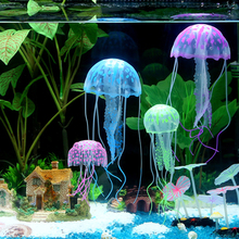 Новейший светящийся эффект искусственная Медуза аквариумный декор мини-подводная лодка орнамент 2024 - купить недорого