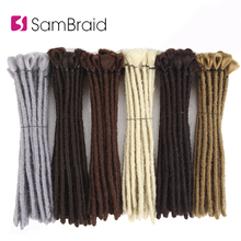 SAMBRAID Handmade Dreadlocks Extensions Black12 inch Reggae Hair Hip-Hop Style Synthetic Braiding Hair From Maya Culture For Men 2024 - buy cheap