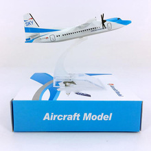 16CM 1:400 FK50 PK-ECE model Garuda Indonesia airlines with base alloy metal aircraft plane collectible display model collection 2024 - buy cheap