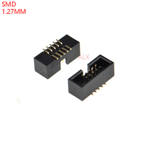 10pcs SMT 10 PIN 1.27MM pitch MALE SOCKET straight idc box headers PCB CONNECTOR DOUBLE ROW SMD 2x5PIN 2X5 10P DC3 HEADER 2024 - buy cheap